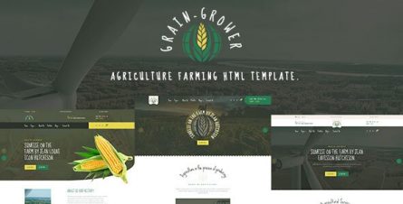 Grain Grower - Agriculture Farm HTML Template - 33786454