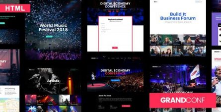 Grand Conference - Event HTML Template - 25116971
