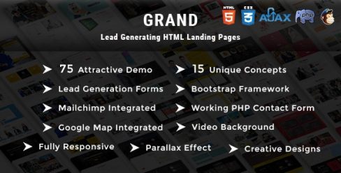 Grand – Lead Generating HTML Landing Pages – 21212406