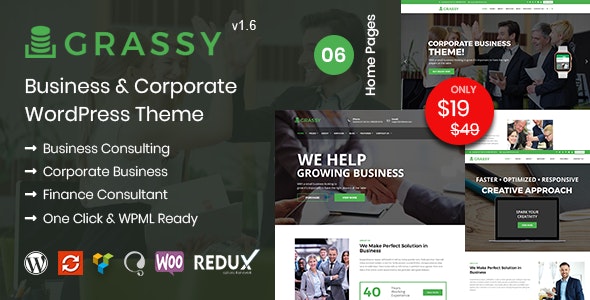 Grassy - Business WordPress Theme - 21028273