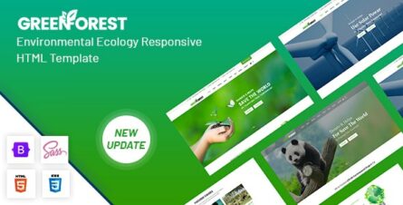 GreenForest - Environmental Ecology Responsive Template - 19671308