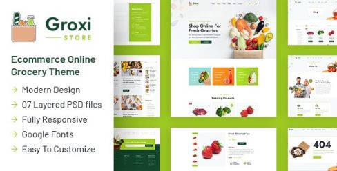 Groxi – Grocery Store Template – 29912661