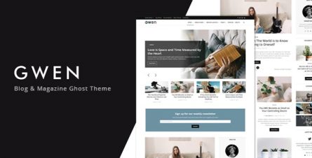 Gwen - Blog and Magazine Ghost Theme - 33359645