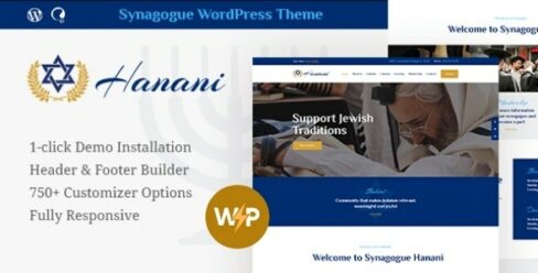 Hanani | Jewish Community & Synagogue WordPress Theme + RTL – 22745719