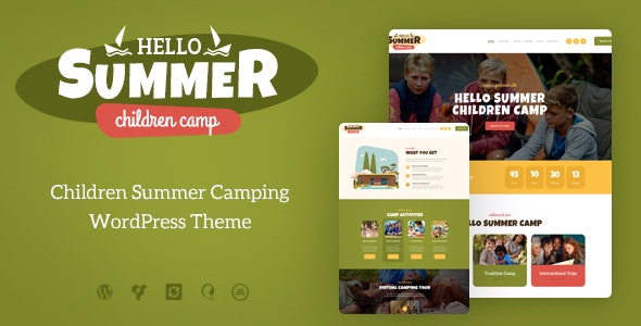Hello Summer | A Children Holiday Camp WordPress Theme – 21163971