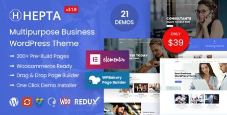 Hepta - Multipurpose Business WordPress Theme - 22335260