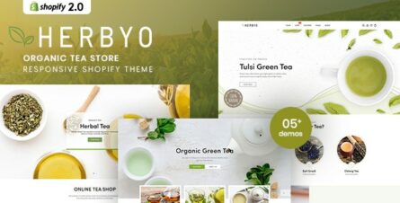 Herbyo - Organic Tea Store Shopify Theme - 35255571