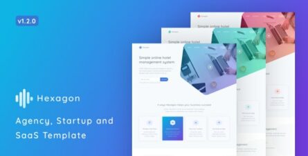Hexagon - Agency, Startup and SaaS Template - 22288765