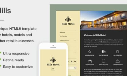 Hills - A Unique Responsive Hotel Motel HTML5 Template - 18086171