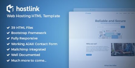 Hostlink - Web Hosting HTML Template - 19727180