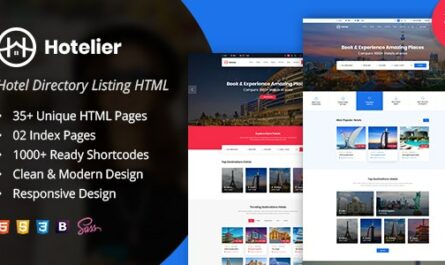 Hotelier directory listing HTML template - 35044896