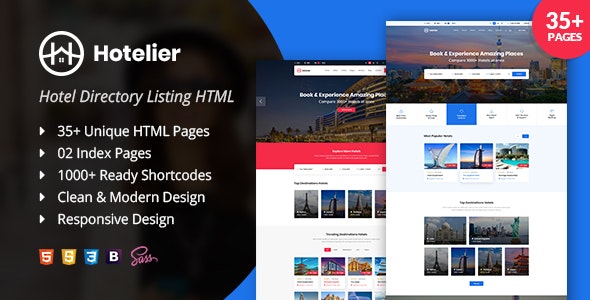 Hotelier directory listing HTML template – 35044896