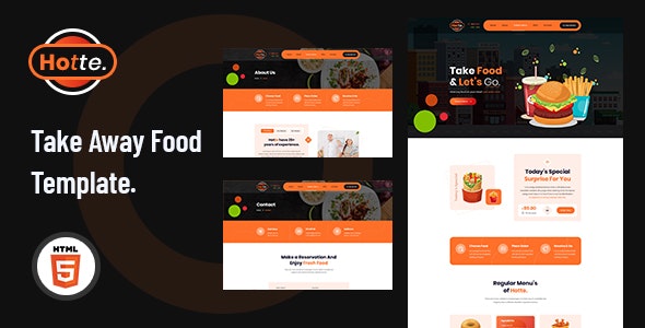 Hotte – Take Away Food HTML5 Template – 29707431