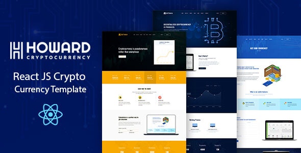 Howard – React JS Crypto Currency Template – 25696623