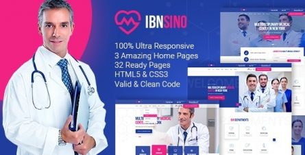 IBNSINO Medical Center HTML Template - 27882679