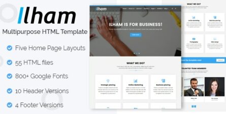 ILHAM - Multi-purpose HTML Template - 21368593