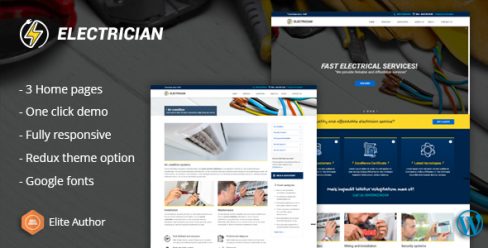 Electrician – Electrical And Repair Service WordPress Theme – 20599613