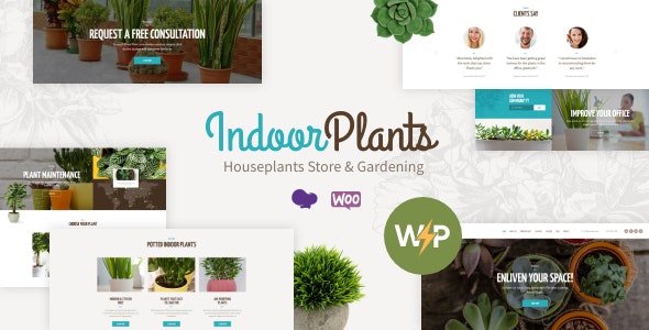 Indoor Plants - Houseplants store & Gardening WordPress Theme - 20762306