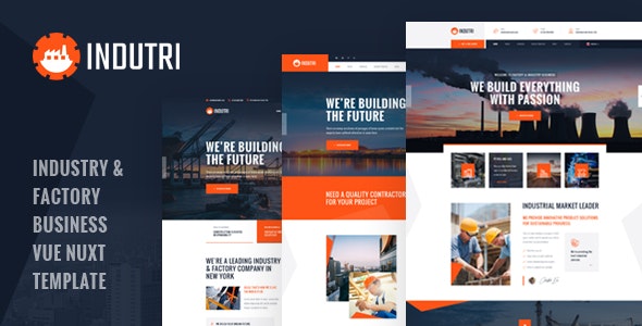 Indutri – Vue Nuxt Industry & Factory Business Template – 29324610