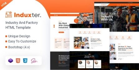Induxter - Industry And Factory HTML Template - 30443753