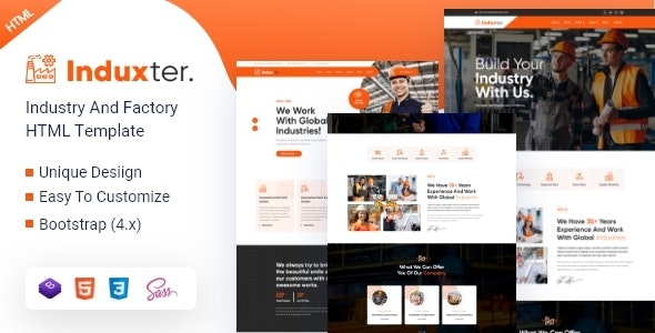 Induxter – Industry And Factory HTML Template – 30443753