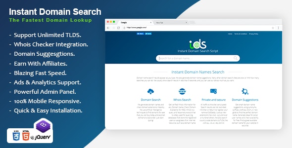 Instant Domain Search Script – 27345338