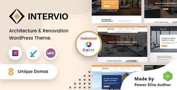 Intervio – Interior and Architecture WordPress Theme + RTL – 29038855