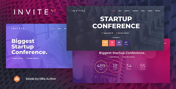 Invitex – Event and Conference Website Template – 24250689