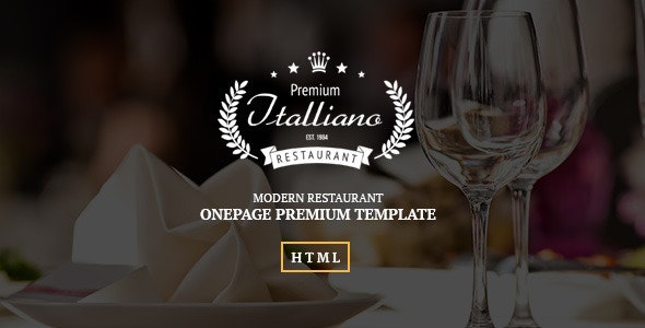 Italliano - Clean Premium Restaurant Template - 9558070