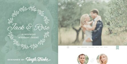 Jack & Rose - A Whimsical WordPress Wedding Theme - 13722583