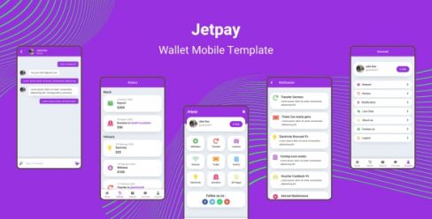Jetpay – Wallet Mobile Template – 25751475