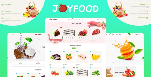 JoyFood - Grocery, Supermarket Organic Food Fruit Vegetables eCommerce Shopify Theme - 26967417