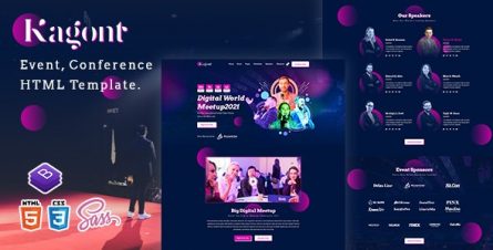 Kagont - Event, Conference And Meetup HTML Template - 31582650