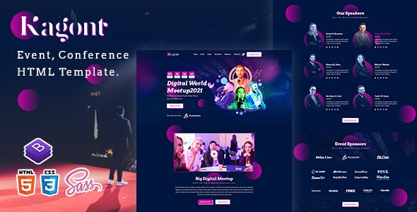 Kagont – Event, Conference And Meetup HTML Template – 31582650
