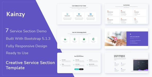 Kainzy – Service Section Template – 37915493