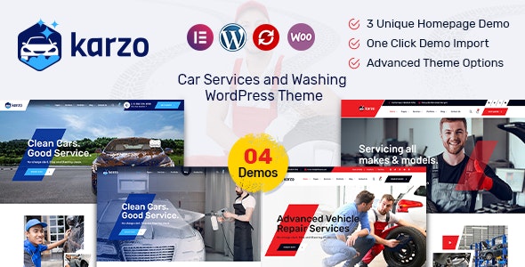 Karzo - Car Service & Washing WordPress Theme - 35478724