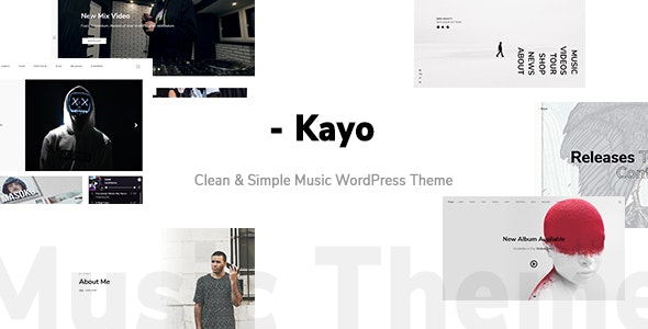 Kayo – Clean and Simple Music WordPress Theme – 22982302