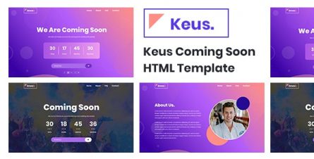 Keus - Creative Coming Soon HTML5 Template - 27032006