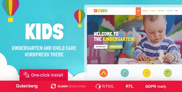 Kids – Day Care & Kindergarten WordPress Theme for Children – 16896957
