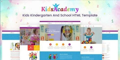 KidsAcademy -Kids Kindergarten & School HTML Template – 19865771