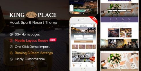 KingPlace – Hotel Booking, Spa & Resort WordPress Theme (Mobile Layout Ready) – 20990483