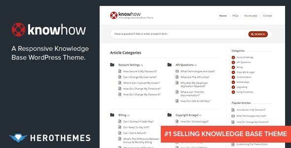KnowHow – A Knowledge Base WordPress Theme – 2813111