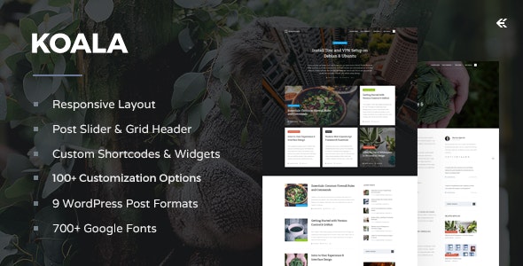 Koala - Responsive WordPress Blog Theme - 12643667