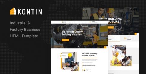 Kontin – Industrial & Factory Business HTML Template – 33020856