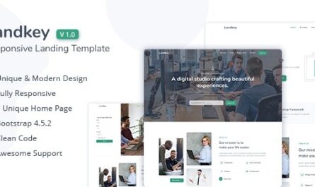 A Responsive Creative Landing Page Template