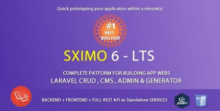 Laravel Multi Purpose Application - CRUD - CMS - Sximo 6 - 11893533