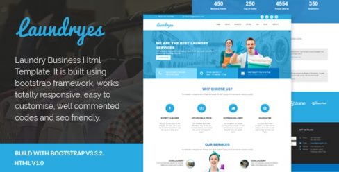 Laundryes – Laundry Business Html Template – 12905912