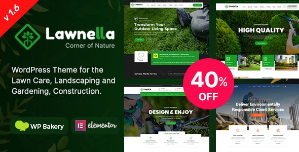 Lawnella – Gardening & Landscaping WordPress Theme – 26526840