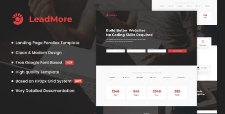 LeadMore - HTML5 Landing Page - 25767134
