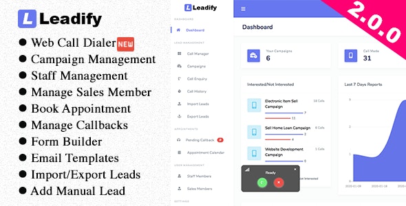 Leadify – Lead & Call Center CRM – 25477535